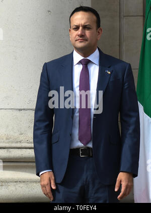 Dublin, Irlande. Mar 19, 2019. Donald Tusk, Président du Conseil européen se réunit Taoiseach Leo Varadkar pour Brexit parle, dans les édifices gouvernementaux à Dublin. Credit : ASWphoto/Alamy Live News Banque D'Images