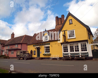 Le Peacock Inn à Chelsworth Suffolk Banque D'Images