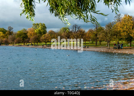 Dublin, Irlande, 27 Octobre 2012 : Saint Stephen's Green Park Banque D'Images