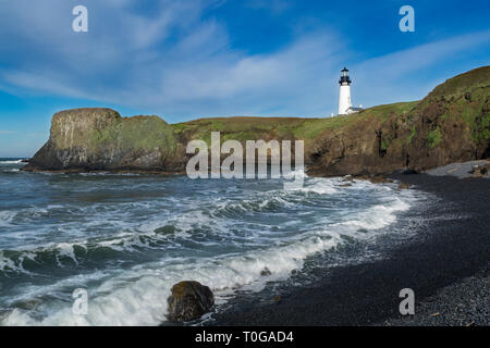 Yaquina Head Lighthouse, Newport, Oregon, USA Banque D'Images