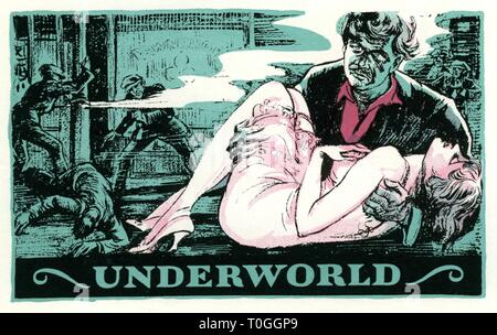 Josef von Sternberg UNDERWORLD 1927 George Bancroft Evelyn Brent Clive Brook Silent Film de gangsters Paramount Pictures Banque D'Images