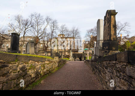 Edimbourg (Ecosse) - L'ancien cimetière de Calton, cimetière de Calton Hill Banque D'Images