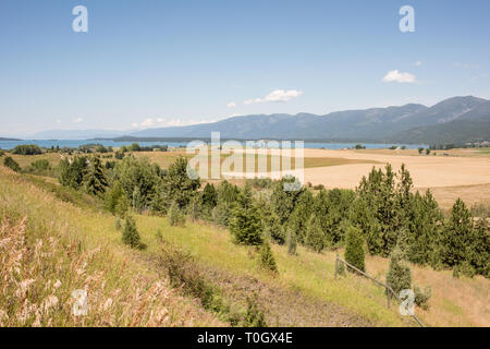 La National Bison Range à Charlo, Montana est l'un des plus beaux endroits dans le Montana avec une variété de paysages, de la faune, et de fleurs. Banque D'Images