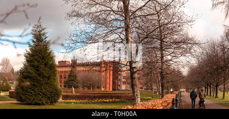 Les meilleurs moments de Glasgow Green en Ecosse. bonnie Banque D'Images