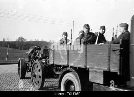 Wehrmacht Schwere Kanone s.K 18 10 cm (10,5 cm) - Armée allemande artillerie lourde sK 18 10cm (10.5cm) Banque D'Images