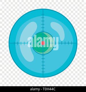 Vue d'optique dans l'icône de style cartoon Illustration de Vecteur