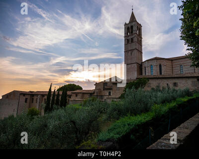 L'Italie, l'Ombrie, Assisi, paysage urbain Banque D'Images