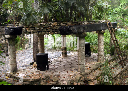 Parque de Xcaret en Cancun au Mexique. ...**Francisco Morales/DammPhoto.com/NortePhoto**. Banque D'Images