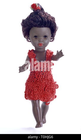 Jouets, poupées, baby doll avec la couleur foncée de la peau, vers 1965, Additional-Rights Clearance-Info-Not-Available- Banque D'Images