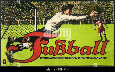 Jeu, football, jeu de société, en Allemagne, vers 1932, Additional-Rights Clearance-Info-Not-Available- Banque D'Images