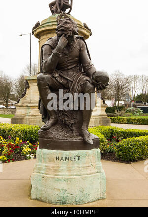 Gowers Memorial de Stratford-upon-Avon, montrant hameau - Angleterre UK Banque D'Images