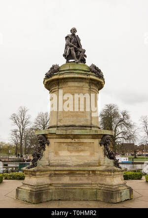 Gowers memorial, Stratford upon Avon, montrant Shakespeare, England UK Banque D'Images