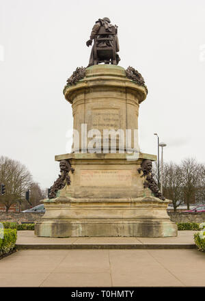 Gowers memorial, Stratford upon Avon, montrant Shakespeare, England UK Banque D'Images