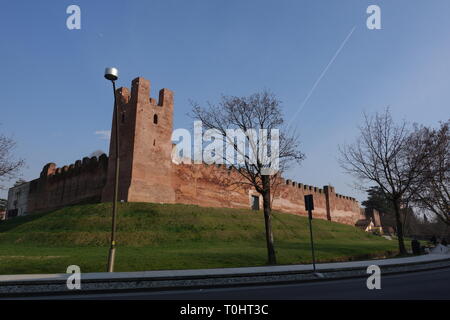 Trévise, Castelfranco Veneto / ITALIE - anciens murs de Castelfranco Veneto Banque D'Images