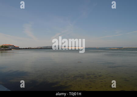 Magnifique baie en Cambados Village. La nature, l'architecture, l'histoire, les voyages. 18 août, 2014. Cambados, Vigo, Galice, Espagne. Banque D'Images