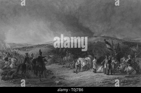 'La bataille de Borodino', 1812, (1829), (1850). Organisateur : james Baylis Allen. Banque D'Images