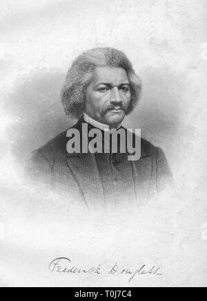 'Frederick Douglass', c1868. Organisateur : Alexander Hay Ritchie. Banque D'Images