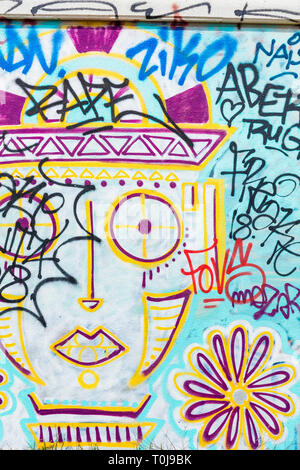 Graffiti sur mur mur Graffiti Graffiti dommage Banque D'Images