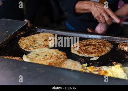 Tianjing Chong Zhua Pancake à Taipei - Restaurant à Taipei, Taiwan Banque D'Images