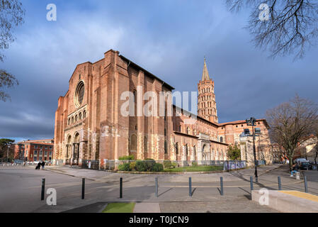 Basilique Saint-Sernin de Toulouse à Toulouse, Occitanie, France Banque D'Images