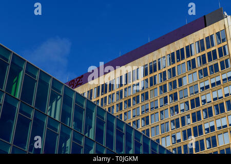 L'Axel Springer Publishing Company, cross montagne, Berlin, Allemagne, Axel Springer Verlag, Kreuzberg, Deutschland Banque D'Images