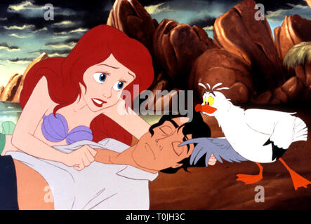 ARIEL, LE PRINCE ERIC, grille, la Petite Sirène, 1989 Banque D'Images