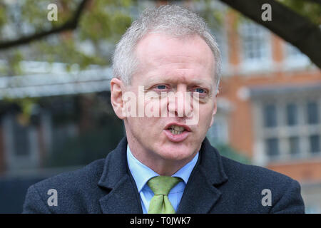 London, UK, UK. Mar 20, 2019. Lee Phillip MP Bracknell est vu dans Westminster.Dr Phillip Lee a démissionné en juin dernier en tant que ministre de la Justice sur la manipulation du gouvernement britannique de Brexit. Credit : Dinendra Haria SOPA/Images/ZUMA/Alamy Fil Live News Banque D'Images