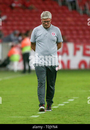 Porto Alegre, Brésil. Mar 21, 2019. Odair Hellmann Internacional coach pendant X International New Hamburg. La comparaison n'est valable que pour la 11ème manche du Championnat 2019 Gaucho. Lieu le mercredi soir (20) à Porto Alegre, RS, Brésil. Crédit : Raul Pereira/FotoArena/Alamy Live News Banque D'Images