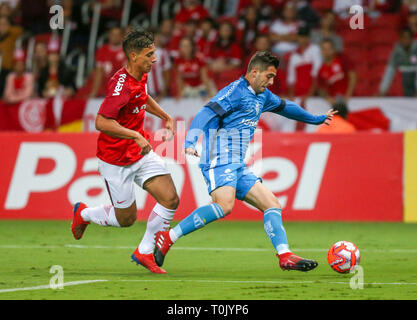 Porto Alegre, Brésil. Mar 21, 2019. Déjà classés pour les quarts de Gauchão Internacional reçoit le nouvel Hambourg. La comparaison n'est valable que pour la 11ème manche du Championnat 2019 Gaucho. Lieu le mercredi soir (20) à Porto Alegre, RS, Brésil. Crédit : Raul Pereira/FotoArena/Alamy Live News Banque D'Images