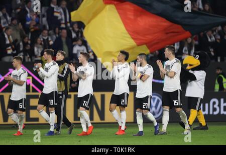 Wolfsburg, Allemagne. Mar 21, 2019. firo : 20.03.2019, Football, 2018/2019, Landerspiel : Équipe nationale : Allemagne - Serbie : 1 1 final la jubilation, Allemagne | Conditions de crédit dans le monde entier : dpa/Alamy Live News Banque D'Images