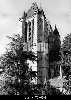 Géographie / voyages, France, Noyon, Cathédrale Notre Dame de Noyon, vue extérieure, 1959, Additional-Rights Clearance-Info-Not-Available- Banque D'Images