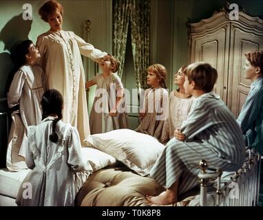 JULIE ANDREWS, LES ENFANTS, LE SON DE LA MUSIQUE, 1965 Banque D'Images