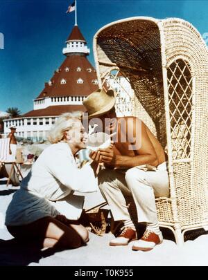 MARILYN MONROE, TONY CURTIS, certains l'aiment chaud, 1959 Banque D'Images