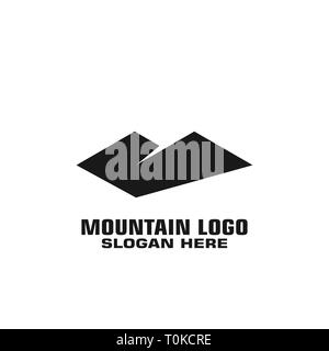 Logo Montagne Montagne, vecteur modèle logo graphique, Illustration de Vecteur