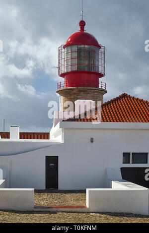 Phare de Cabo de Sao Vicente, près de Sarges Algarve, Faro, Portugal