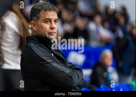 Ambros Martin coach de Rostov-Don sur match contre Buducnost Podgorica Banque D'Images