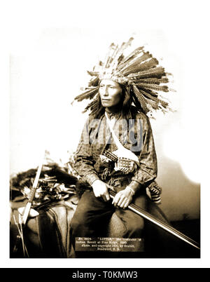 Peu, instigateur de la révolte des indiens à Pine Ridge, - 1890 : Hollywood Crédit Photo Archive / MediaPunch Banque D'Images