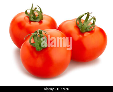Isolé chemin tomates Banque D'Images