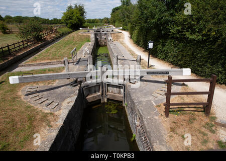 Écluse du canal Banque D'Images