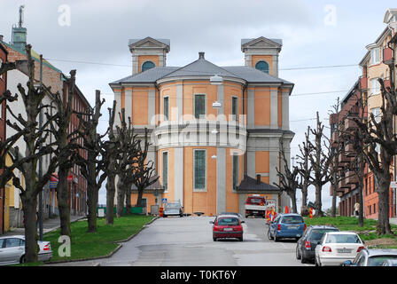 Église Fredrikskyran baroque (Fredrik) construit 1720 à 1744 conçu par Nicodème Tessin le jeune sur l'île Trosso répertoriés par l'UNESCO au Patrimoine Mondial de l'i Banque D'Images