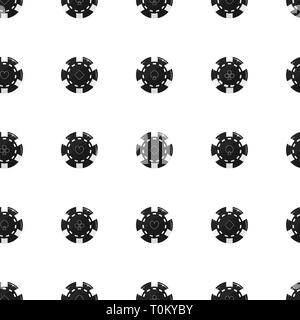 Jeu de carte. Couleur Noir et blanc. Vector illustration. Motif de fond transparent Illustration de Vecteur