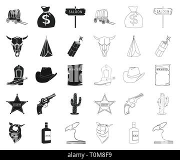 L'alcool,accessoires,nord,animal,badge,attributs,bandana,Black,contours,bouteille,bottes,cactus,cap,transport,collection,concept,cowboy,desert,design,dynamite,or,gun, chapeau icon,illustration,indian,cuir,perte,poster,ranch,salon,corde,set,sheriff,signer,crâne,star,,etat,Texas,symbole tumbleweed vecteur,voudrions,ouest,ouest,whisky,wigwam,sauvages vecteurs vecteur sauvage , Illustration de Vecteur