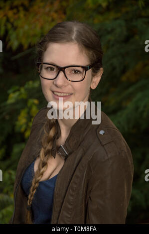 Portrait od 18 ans Hannah Rigg. Banque D'Images