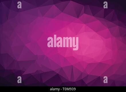 Abstract Dark Violet, Rose vector poly bas fond cristal. Modèle de conception d'un polygone. Poly faible faible fond illustration, polygone. Illustration de Vecteur