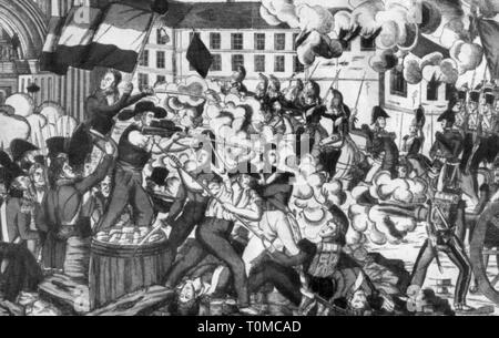 Soulèvement des tisserands de la soie à Lyon 21.11. - 24.11.1831, Additional-Rights Clearance-Info-Not-Available-
