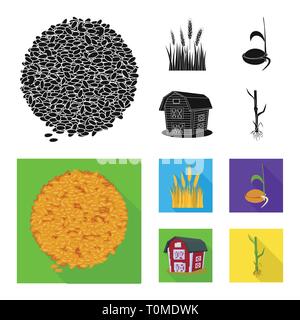 Semences de printemps,grenier,etuve,graines,spike croître,des,root,petit,industrie,orge, pain, terre d'automne,sols,céréales,,maïs,campagne,eco,germination germination,remise,,randonnée,,or,processus,la croissance de l'agriculture rural,agriculture,seigle,plantes,blé,maïs,grain,récolte,ferme,,champ,set,icône,,illustration,collection,isolé,design,graphisme,élément vecteur vecteurs,signer , Illustration de Vecteur