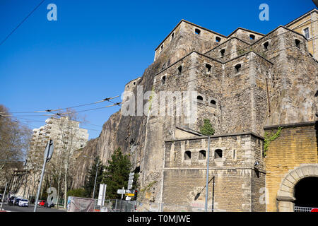 Le Fort Saint-Jean, un bastion militaire à Lyon, France Banque D'Images