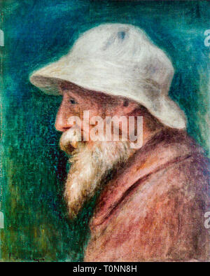 Pierre Auguste Renoir (1841-1919), autoportrait, chapeau blanc, 1910 Banque D'Images