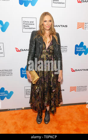 New York, NY - 21 mars 2019 : Toni Collette wearing dress par Ulla Johnson assiste à la 25e anniversaire de Muriel's Wedding de dépistage à l'Australian International Forum écran à Elinor Bunin Munroe Film Society of Lincoln Center Crédit : lev radin/Alamy Live News Banque D'Images