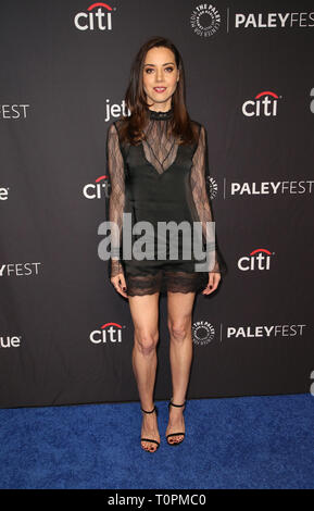 Hollywood. Mar 21, 2019. Aubrey Plaza, au PaleyFest présentation des parcs et loisirs de la CCBN 10e anniversaire au Kodak Theater Le 21 mars 2019 à Hollywood. Credit : Faye Sadou/media/Alamy Punch Live News Banque D'Images
